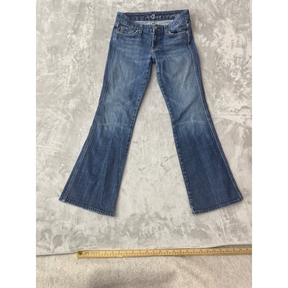 7 For All Mankind A Pocket Flip Flop Flare Jeans Blue Size 25 U130FF055U-055U